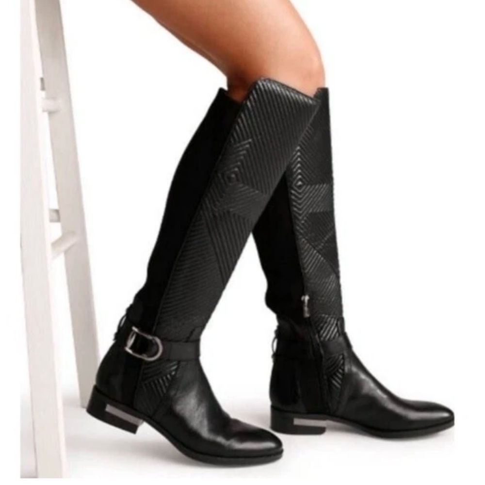 VINCE CAMUTO PORDALIA RIDING BOOTS BLACK